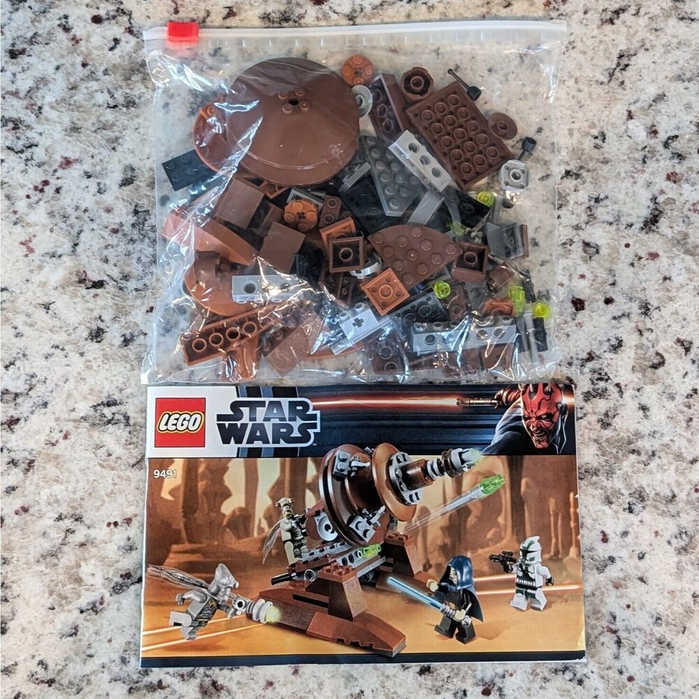 2012 Vintage LEGO Star Wars 9491 Geonosian Cannon 100% Complete NO Minifigs